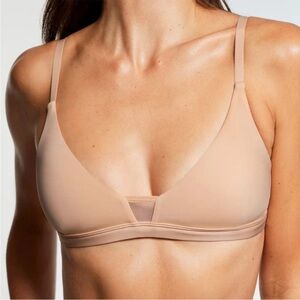Pepper XS Limitless Wirefree Scoop Bra  Buff 0438 nude beige mesh soft